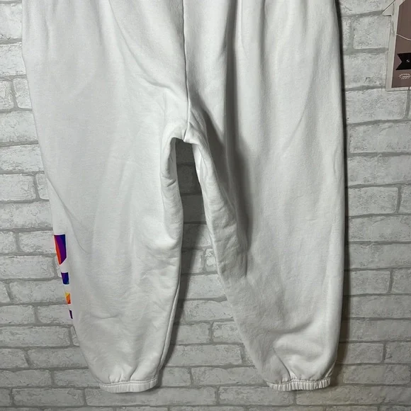 Pink Victoria’s Secret white spellout sweatpants size large - Picture 9 of 10